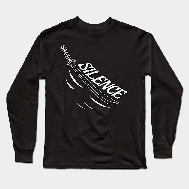 Katana Sword Japanese Samurai Sword Long Sleeve T-Shirt by HBfunshirts